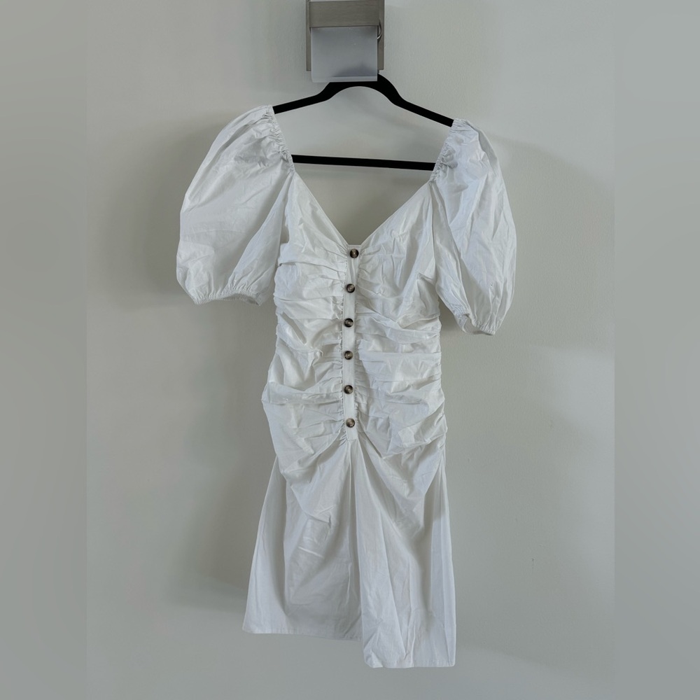 LPA White button dress